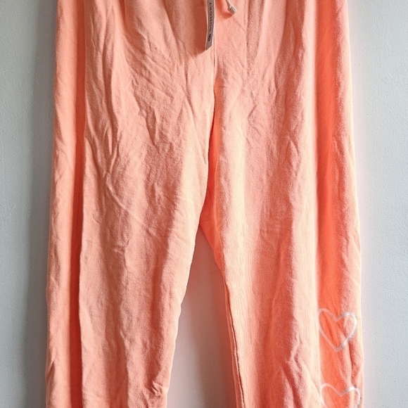 New Sundry Heart Neon Orange Jogger Sweatpants NWT 3/Large - Picture 6 of 10